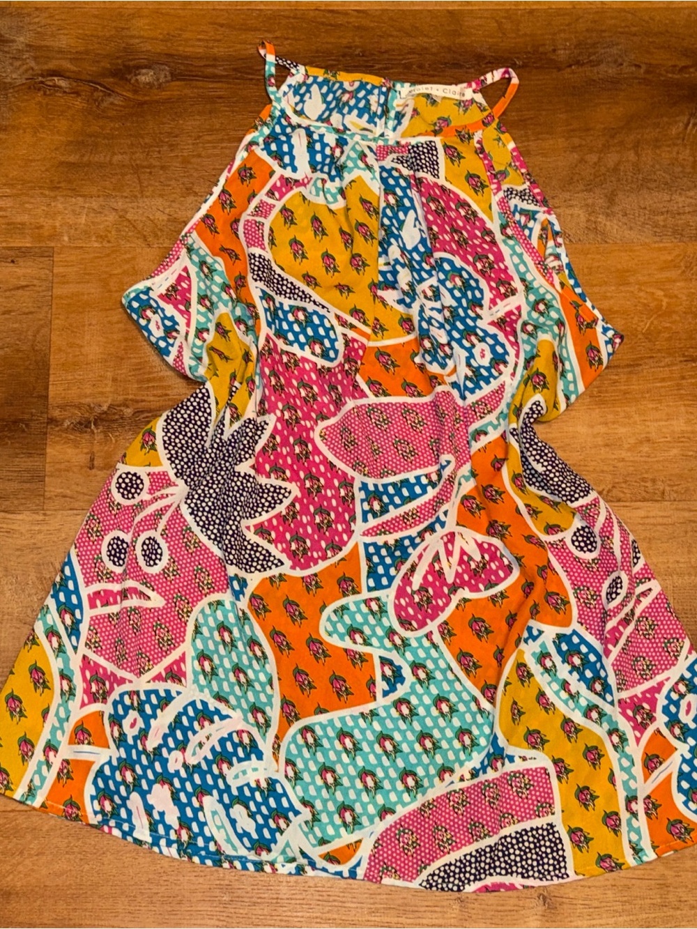 Vibrant Multicolor Halter top